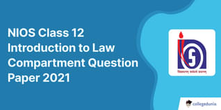 NIOS Class 12 Introduction to Law Compartment Question Paper 2021 with Answer Key